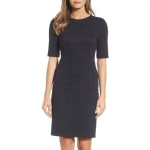 Boss Navy Midi Dress